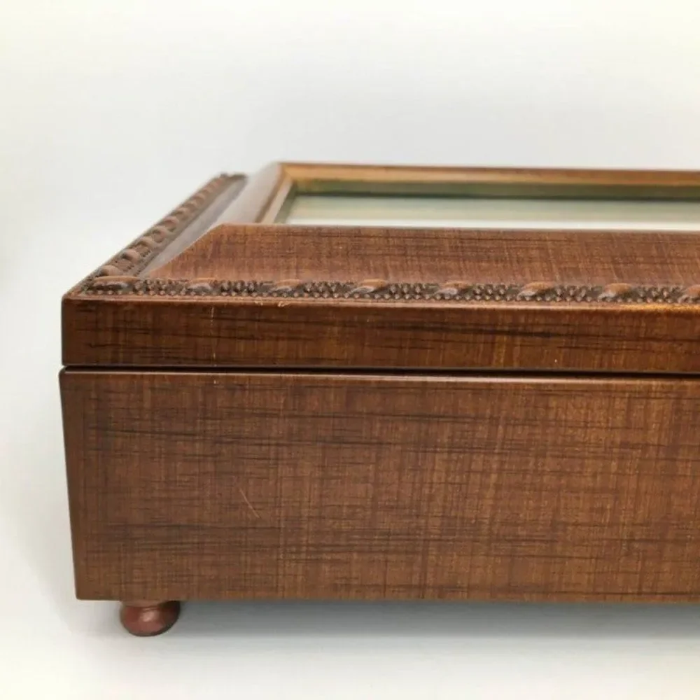 Sanyo Wood Photo Frame Jewelry Music Box